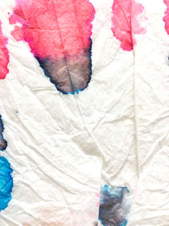 Splash Dyed Decoration. Indian Ikat. Ink Grunge Art. Dye Background Print. Kilim Artwork. Alcohol Ink Creative Ornament. Shibori Pattern.の写真素材