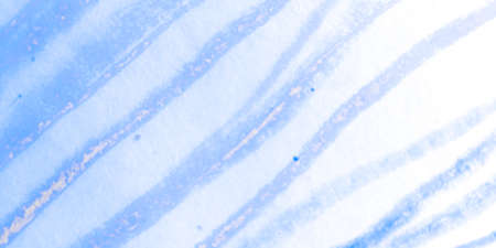 Distress Line Pattern. Grid Blue Vintage Textile. Background Distress Line Pattern. Modern Nature Wavy Textile. Marine Childish Cartoon Design. White Freehand.の写真素材