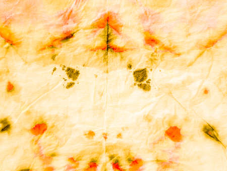 Watercolor Batik Repeat. Kilim Orange Tan Pattern. Watercolor Batik Repeat Print. Silk Alcohol Ink Tie Dye Texture. Vivid Metallic Antique Fabric.の写真素材