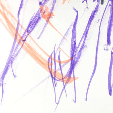 Wall Art Canvas. Beautiful Childish Art.  Aquarelle Dynamic Illustration. Triangular Design Elements Background. Vibrant Child Paint. Happiness Picture.の写真素材
