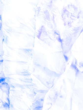 Ice Crystal Snowflake. Cold Blue Design. Christmas Blue Decor. White Paper. Cute New Year Decor. Fantasy Texture. January Texture.の写真素材