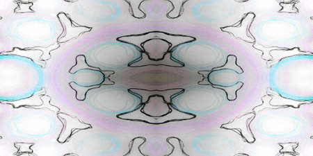 Hand Drawn Geometrical Pattern. Cyan Holographic Textile. Hand Drawn Geometrical Pattern Background. Holographic Hipster Surface Freehand Ocean Print. Oceanの写真素材