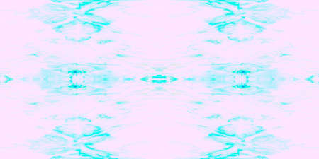 Seamless Pattern Textile Kaleidoscope. Watercolor Pink Pastel Decoration. Seamless Textile Kaleidoscope Pattern. Neo Summer Ethno Artwork. Blue Turquoise Oriental Background.の写真素材