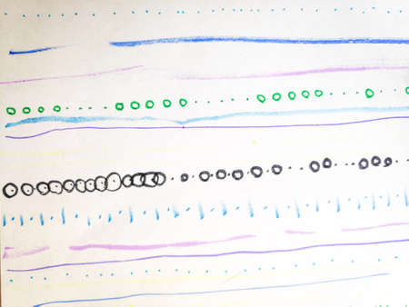Distress Line Pattern. Curve Paintbrush Curly Textile. Background Distress Line Pattern. Geometric Funny Stylish Print. Brush Nature Repeat Sketch. Marker.の写真素材