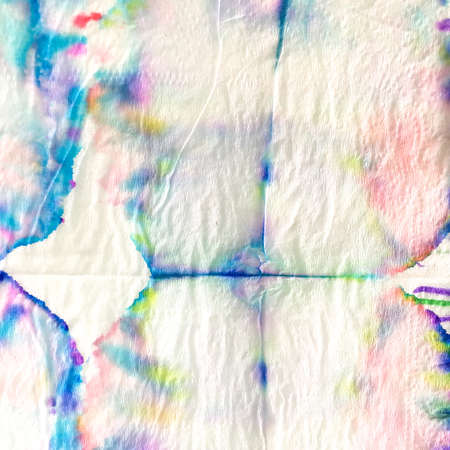Indian Ikat. Tie Dye Grunge Illustration. Vivid Tie-dye Ornament. Dye Background Print. Dyed Illustration. Alcohol Ink Craft Illustration. Watercolor Fabric.の写真素材