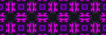 Azulejos Portugal. Chevron Watercolor Garden Fluorescent Style. Azulejos Portugal Background. Purple Arab Aztec Ornament. Fluorescent Iran の写真素材