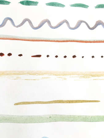 Distress Line Pattern. Lines Scribble Minimal Element. Background Distress Line Pattern. Repeat Simple Stylish Ornament. Lines Child Modern Texture. Watercolour.の写真素材