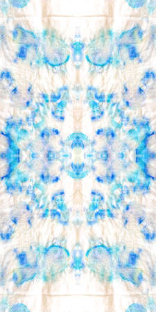 Shibori Flowers. Kilim Canvas. Tie-dye Pattern. Craft Tie-dye Decoration. Vintage Vivid Tie Dye Textile. Seamless Design. Repeat Textile.の写真素材