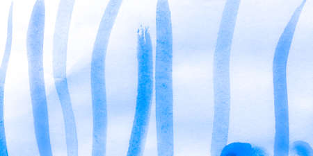 Distress Line Pattern. Strokes Indigo Curly Wallpaper. Background Distress Line Pattern. Repeat Children Trendy Ornament. White Baby Geometric Texture. White Marker.の写真素材