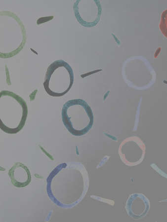 Handwritten Circles. Dot Pastel Artistic Acrylic Wallpaper. Modern Invitation Chaotic. Holiday Doodle. Background Handwritten Circles. Pastel Paint. Pastel Oriental.の写真素材