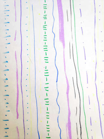 Distress Line Pattern. Stripes Pen Vintage Border. Background Distress Line Pattern. Fashion Childish Thin Pattern. Grid Baby Geometric Textile. Pen.の写真素材