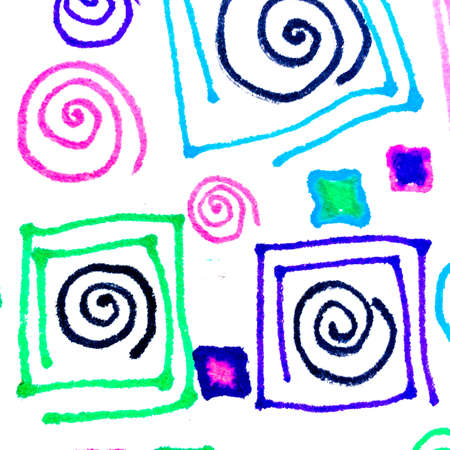 Texture Pattern Background. Cartoon Texture. Hipster Pen Print. Background Hand Drawn. Freehand Art. Pencil Grunge Canvas. Trendy Surfaceの写真素材