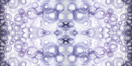 Hand Drawn Geometrical Pattern. Turquoise Dark Textile. Hand Drawn Geometrical Pattern Background. Disco Freehand Ornament. Modern Violet Decor. Blurryの写真素材