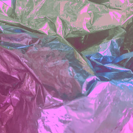 Blue Textured Background Glittered. Neon Glow Glow Artwork. Paper Blue Textured Background Glittered. Foil Gradient Pink Paint. Fluorescent Shinyの写真素材