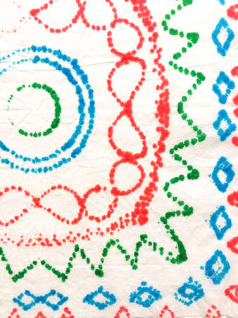 Hand Drawn Geometrical Pattern. Wedding Aztec Paintings. Africa Stripe Paintings. Background Hand Drawn Geometrical Pattern. Grunge Stripe Artwork. Moroccan Retroの写真素材