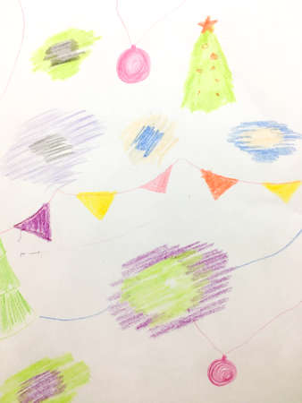 New Year. January Santa Texture. Santa Winter Ornament. New Year Background. January Paper. Fantasy Winter Decoration. Festive Pattern.の写真素材