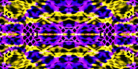 Fantastic Abstract Background. Holographic Organic Artwork. Decoration On Black Background. Dark Dyed Art. Organic Jaipur Artwork. Craft Banner.の写真素材