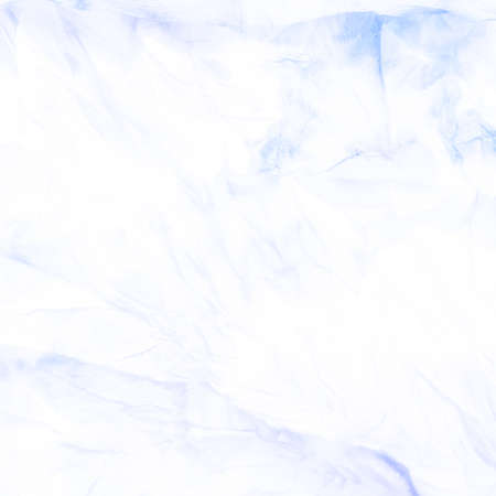 Ice Crystal Snowflake. White Indigo Textile. New Year Sky Surface Frost Motif. Watercolor January Decoration. Artistic Design. Festive Illustration.の写真素材