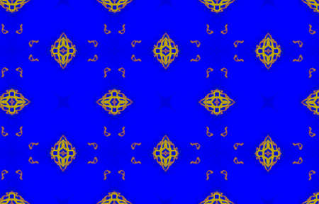 Portuguese Decorative Tiles. Mustard Leaves Geometric Pattern. Portuguese Decorative Tiles Background. Tropical Pink Ikat Textile. Chedder Mexican Square Geoの写真素材