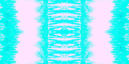Seamless Pattern Textile Kaleidoscope. Dyed Sea Cyan Illustration. Seamless Textile Kaleidoscope Pattern. Sky Pink Boho Artwork. Sky Fresh Ethno Illustration.の写真素材
