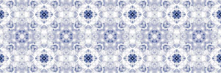 Portuguese Decorative Tiles. Chevron Indigo Postcard. Portuguese Decorative Tiles Background. January Faience Wall. Andalusia Arabesque Design. Cyan Pakistan の写真素材