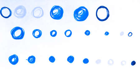Circles. Circular White Messy Brush Art. Stroke Oriental Technology. Hipster Repeat Fabric....