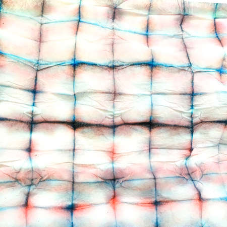 Indian Ikat. Dyed Artistic Illustration. Vivid Shibori Illustration. Dye Background Print. Shibori...