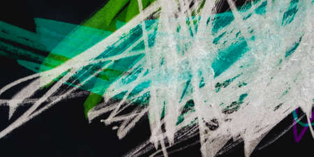 Triangular Design Elements. Blackboard Childish Pencil Picture. Triangular Design Elements Background. Doodle Scratch Rugged Picture. Baby Grunge Blackの写真素材
