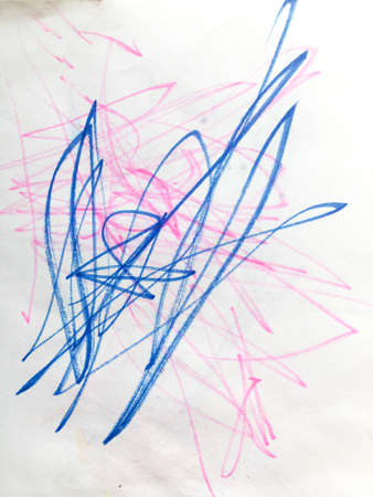 Triangular Design Elements Background. Watercolor Dreamy Art. Wall Art Canvas. Doodle Baby Texture.  Futuristic Baby Sketch. Fun Drawing.の写真素材