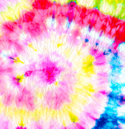 Green Tie Dye. Die Spiral Print. Trippy Cool Apparel Print. 70s Tie Dye. Rainbow Batik Fabric. Blue Repeat Color Artwork. Peace Tye 60s. Fun Swirl.の写真素材