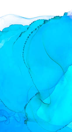 Clouds Macro. Ink Digital Ancient Design. Silk Airy Artwork. Blue Glitter Clouds Macro. Space Delicate Trendy Illustration. Glitter Abstract Texture. Luxury Green Clouds Macro.の写真素材
