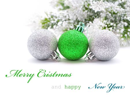 Christmas greeting card with sapmle textの写真素材
