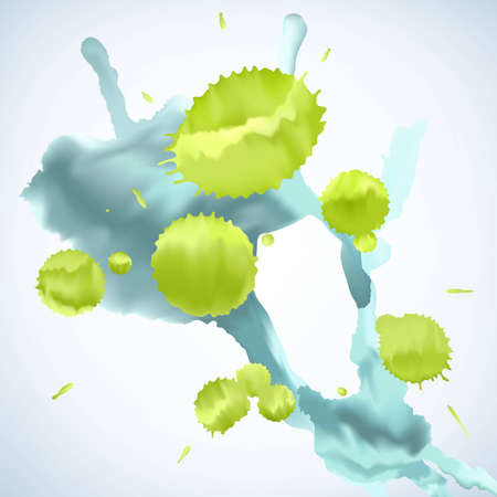 Abstract background made of paint splatsのイラスト素材