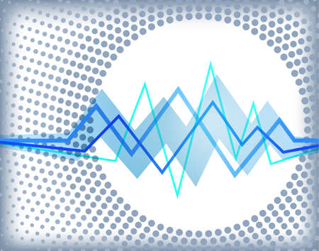 Abstract background with zigzag waves