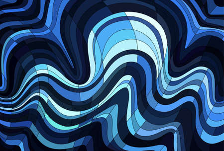 Abstract background made of wavy striped pattern