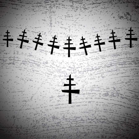 Grunge background with simple tree pattern illustrationのイラスト素材