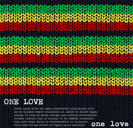One Love jumper backgroundのイラスト素材