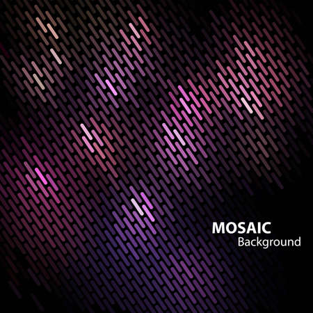 Mosaic banner with spaceのイラスト素材