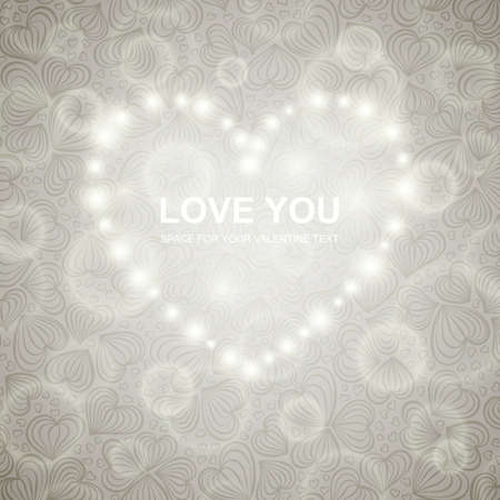 Valentine card with space for Your text.のイラスト素材