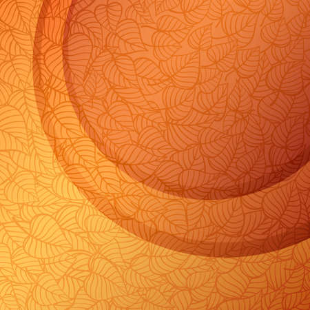 Autumn leaves banner made of fancy paperのイラスト素材