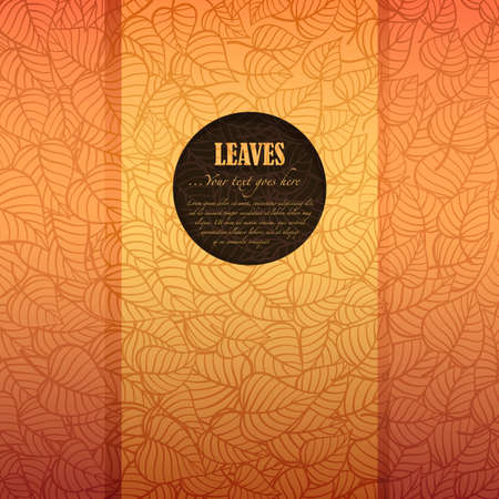 Autumn leaves banner made of fancy paper with space for Your textのイラスト素材