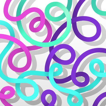 Colorful Curly Background, vector eps10 illustrationのイラスト素材