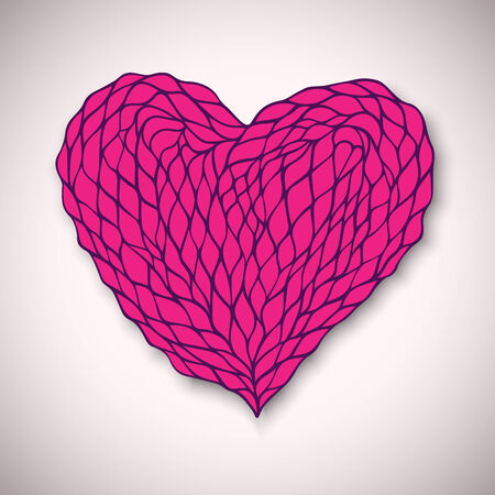 Hand drawn heart illustrationのイラスト素材