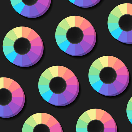 Colour Spectrum Circles, abstract background, vector eps10 illustration