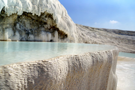 Terraces at Pammukkale Turkeyの素材