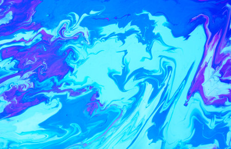 Blue and pink liquid texture. Blue and pink abstract background. Liquid marble pattern.