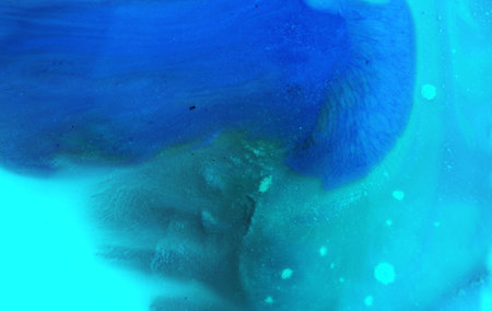 macro shot of abstract watercolor background, blue and white colors