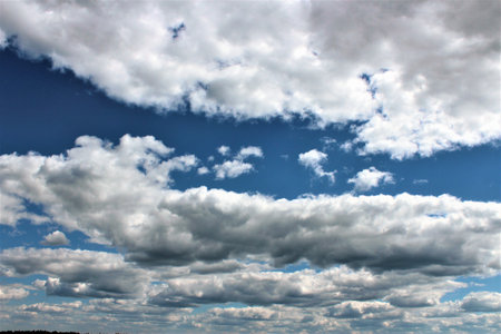 blue sky background with white clouds.Sky background with white clouds.
