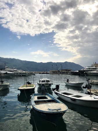 Luxury Yachts in the Bay of Kotor, Montenegro