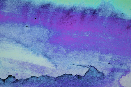 Abstract watercolor painted background. Texture of strokes of colored paint.